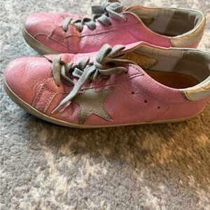 Golden Goose Pink Star Accent Women's Casual Sneakers sz 35
